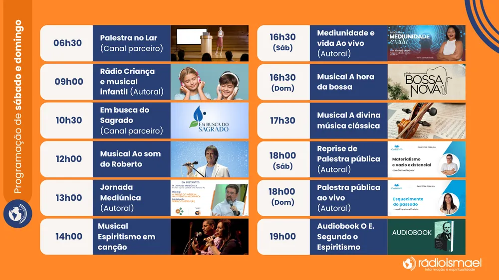 Programação da Rádio Ismael