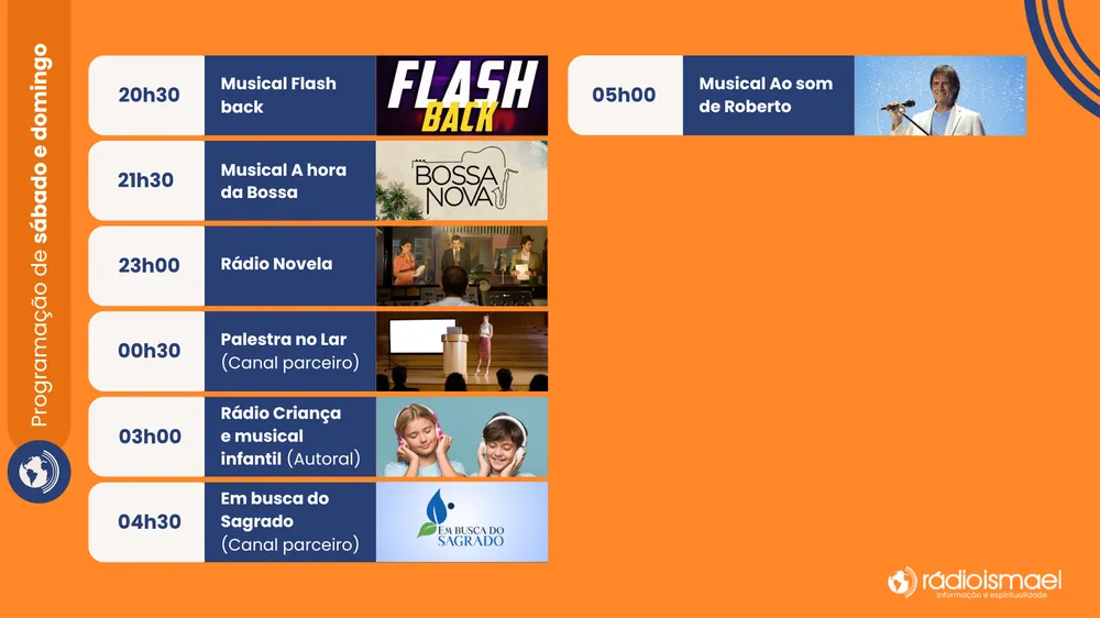 Programação da Rádio Ismael