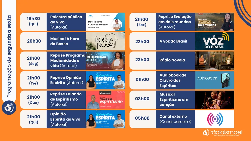 Programação da Rádio Ismael